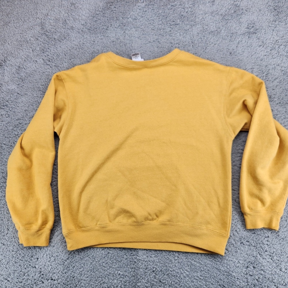 Disney Winnie The Pooh Crew Neck Sweatshirt Juniors M (7-9) Yellow Long Sleeve - Picture 3 of 8